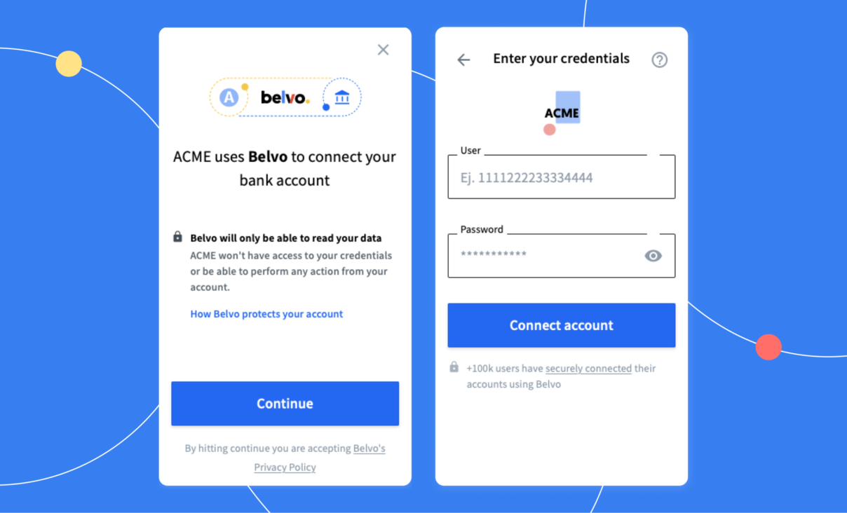 Belvo Connect Widget: the easiest way to connect bank accounts with your app