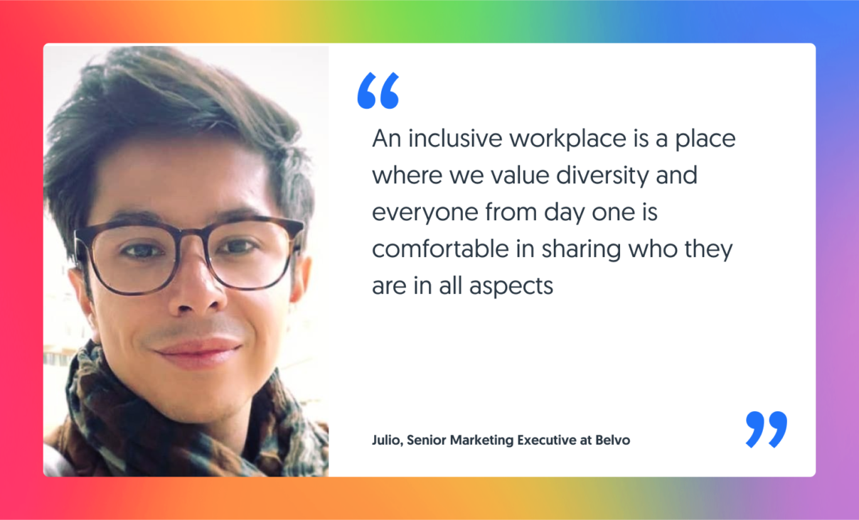 Julio, Senior Marketing Executive at Belvo, talks about diversity in the workplace