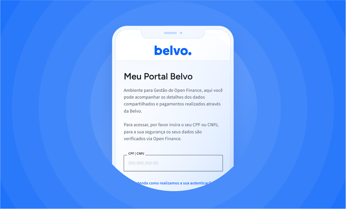Gerencie seus compartilhamentos do Open Finance com o Meu Portal Belvo