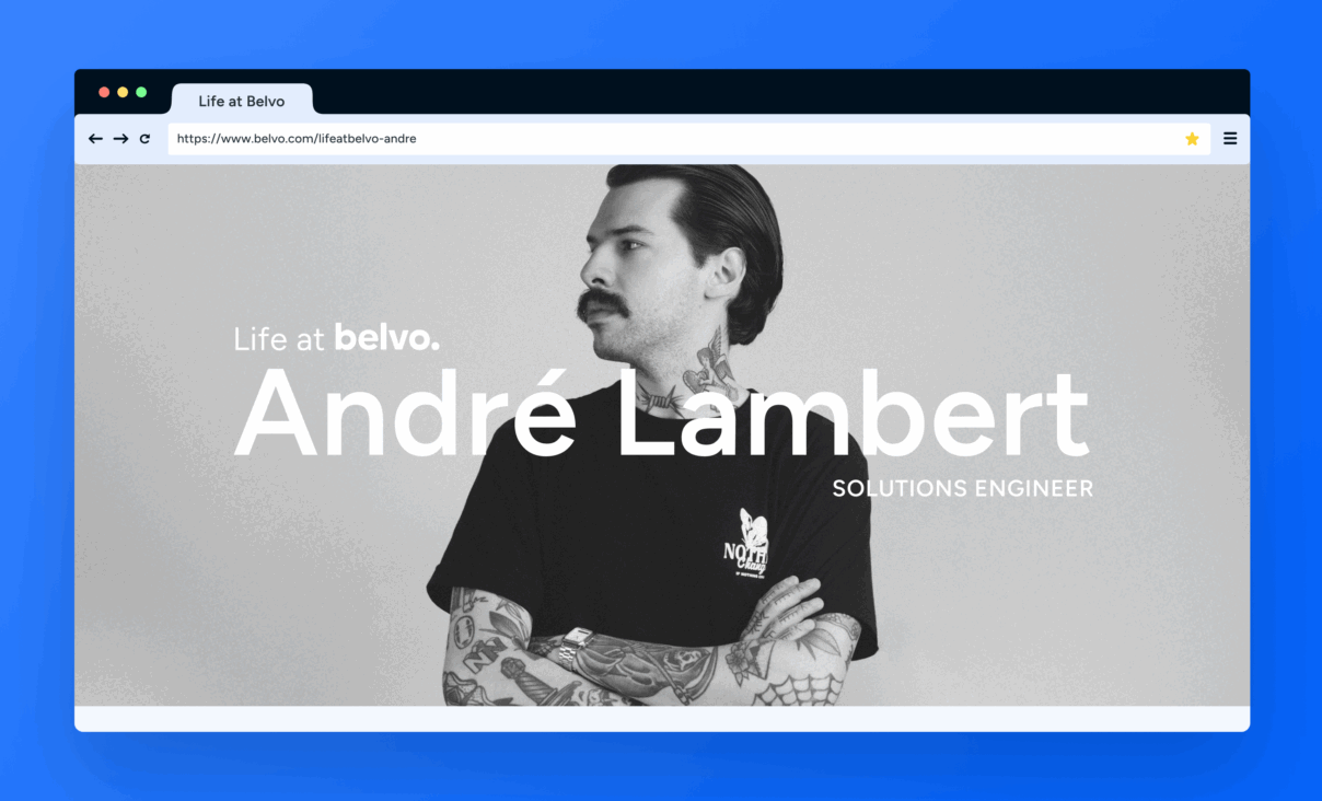 Growing and reinventing himself: André’s journey at Belvo